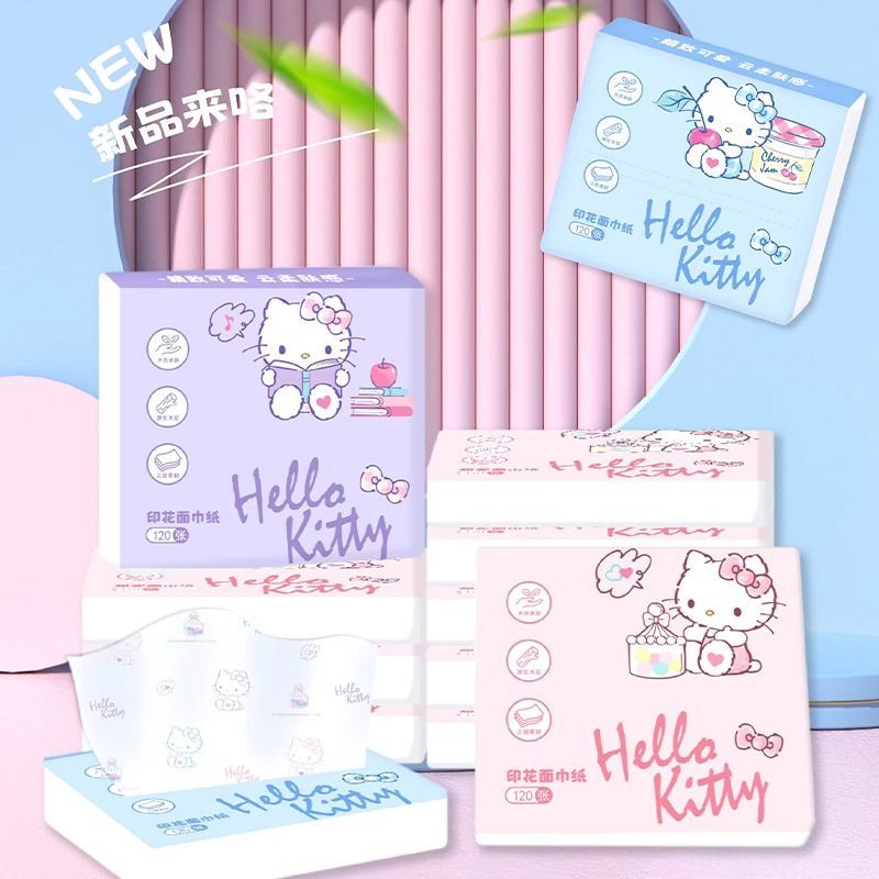 Travel Accessories Japan - Neue Hello Kitty Taschentücher 6er-Pack Tragbare
