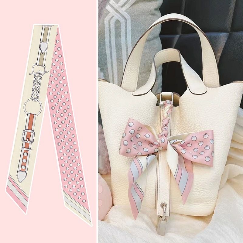 Travel Accessories Gifts - Frauen Sommer Rosa Polka Dot Schal