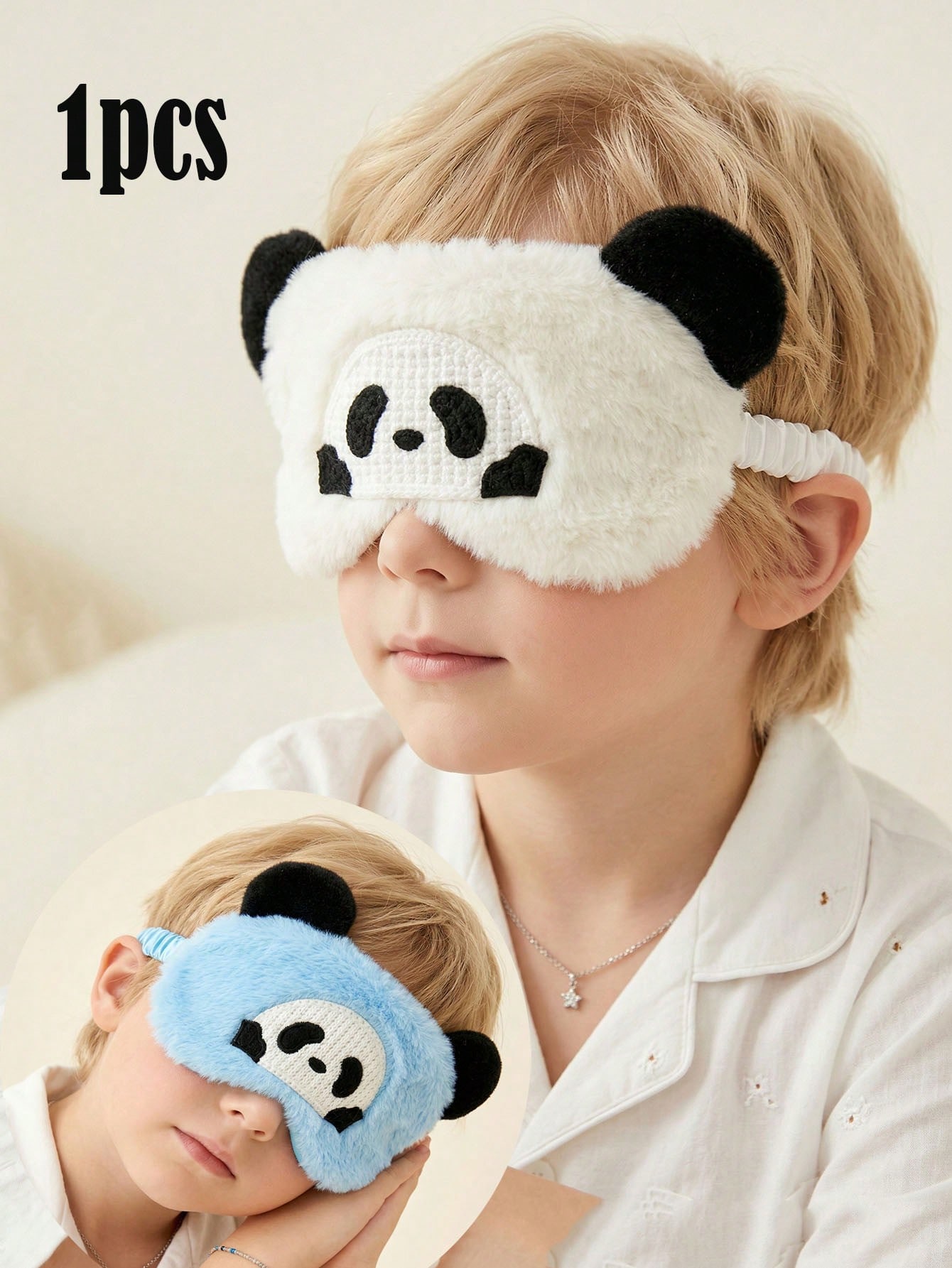 Travel Accessories Men - 1 Stück 14-16Y Plüsch-Panda-Schlafmaske, weiche, schattierende