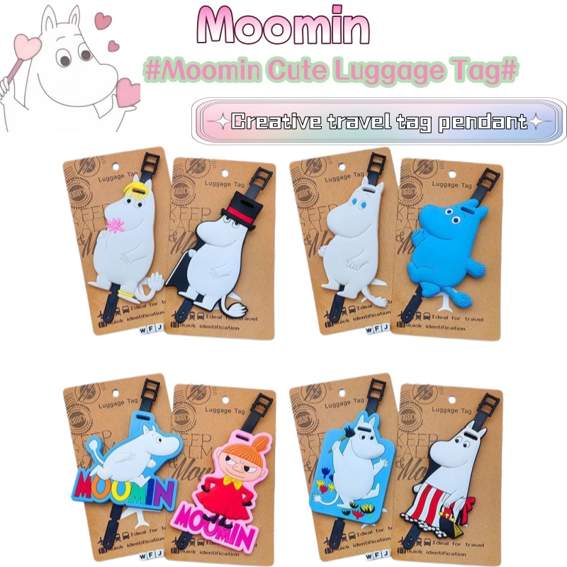 Travel Accessories Store - Cartoon Anime Kleiner Molliger Mummin Bordkartenanhänger