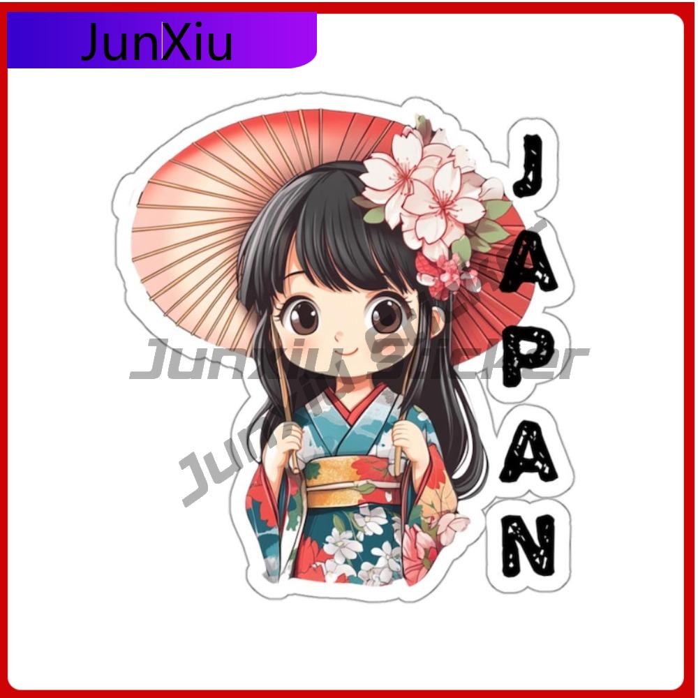 Travel Accessories Japan - Japan Reiseaufkleber Asiatische japanische Mädchenaufkleber Außenzubehör