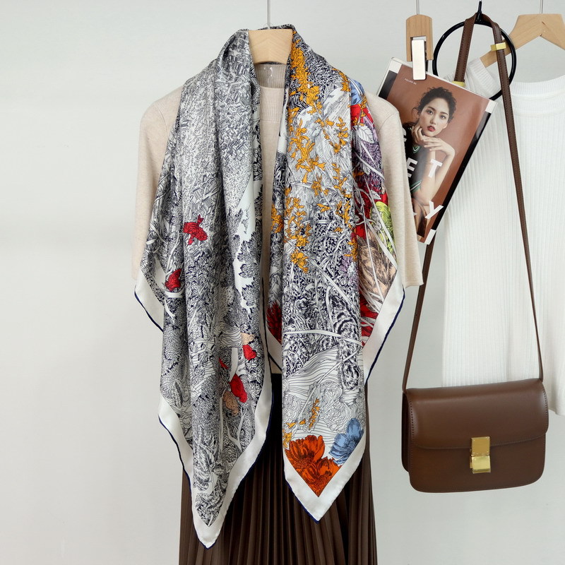 110CM Seidenschal Luxuriöse Ha – Travel Accessories Luxury Bewertung und Preis