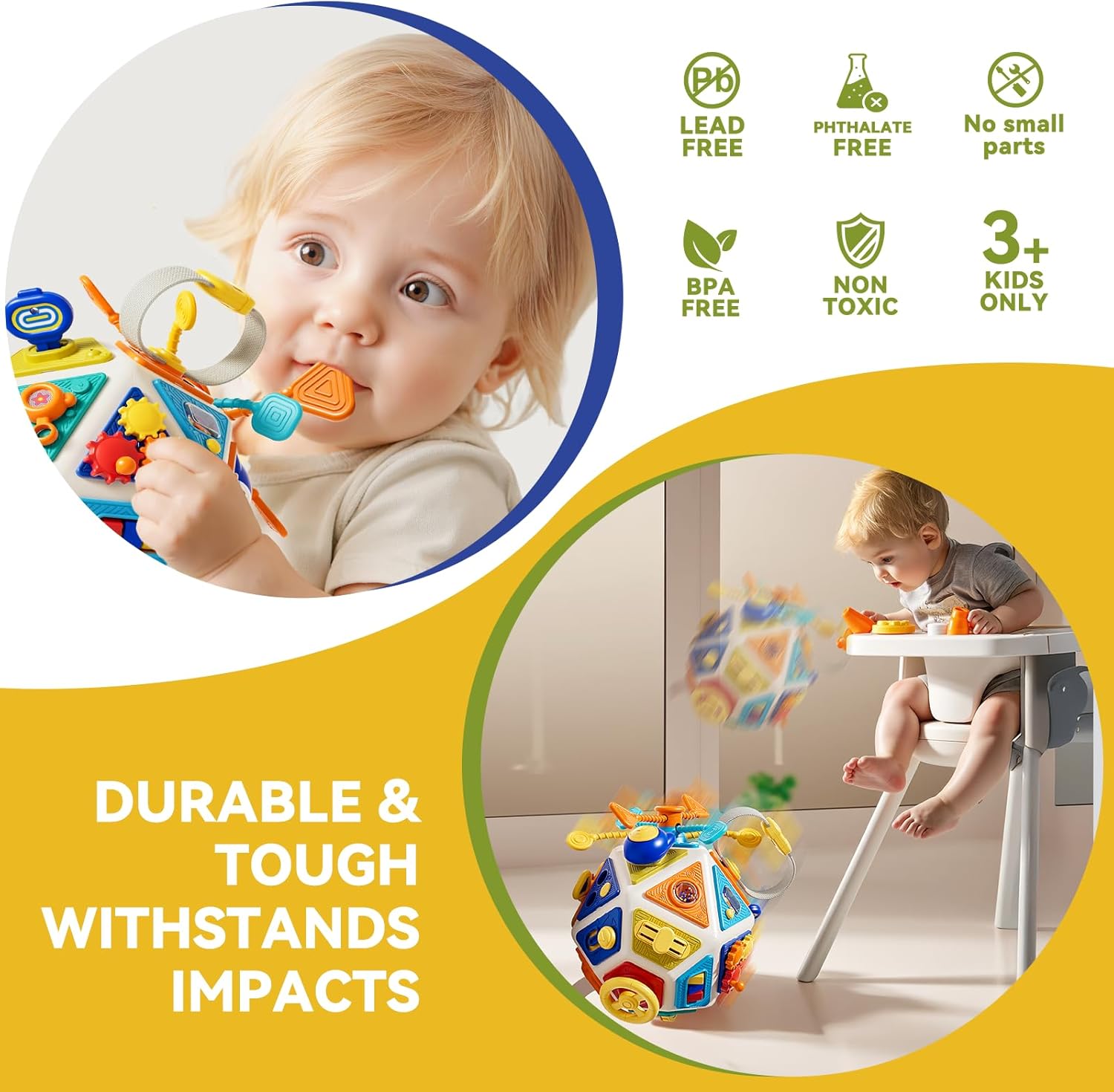 Baby Busy Board Aktivitätswürf – Travel Accessories Baby Bewertung und Preis