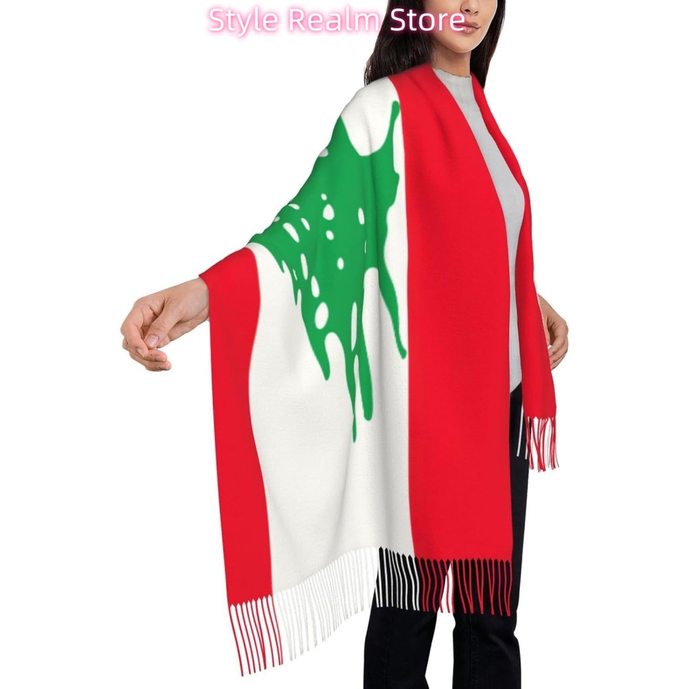 Polyester-Schal mit Flagge des – Travel Accessories Lebanon Bewertung und Preis