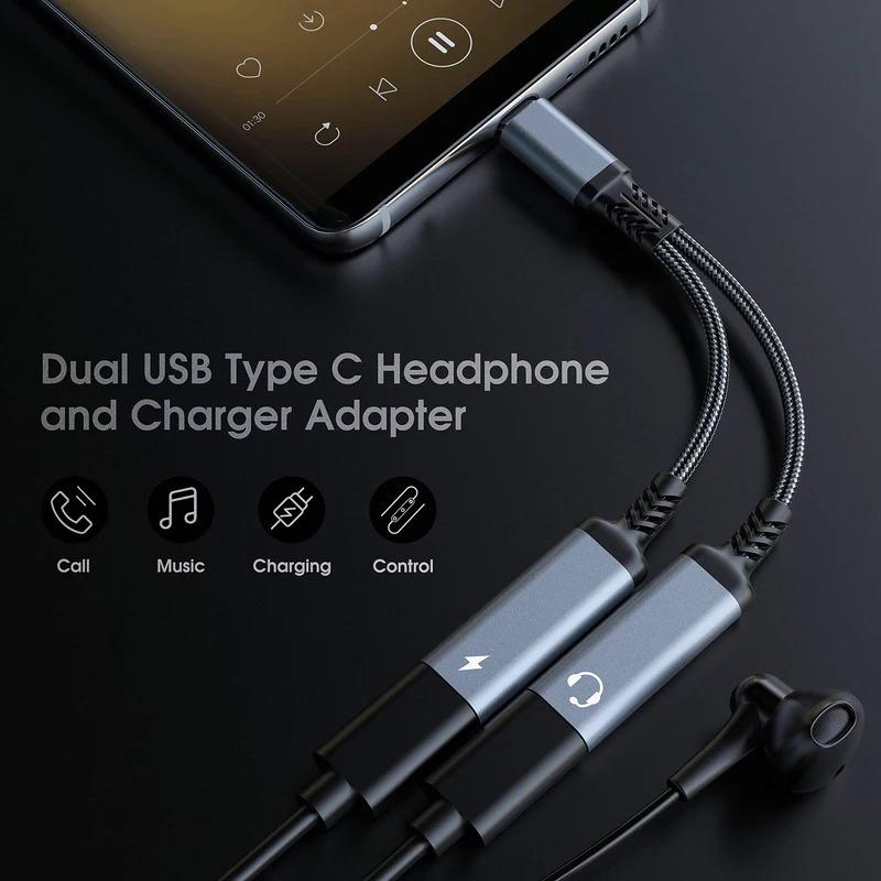 OTG 2 IN 1 USB C Splitter auf  – Travel Plug Type C Bewertung und Preis