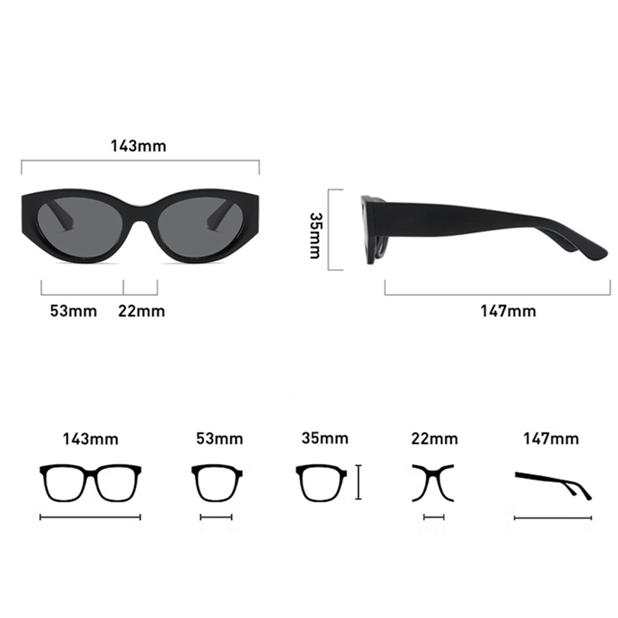 Klassische Cat-Eye-Sonnenbrill – Travel Accessories Luxury Bewertung und Preis