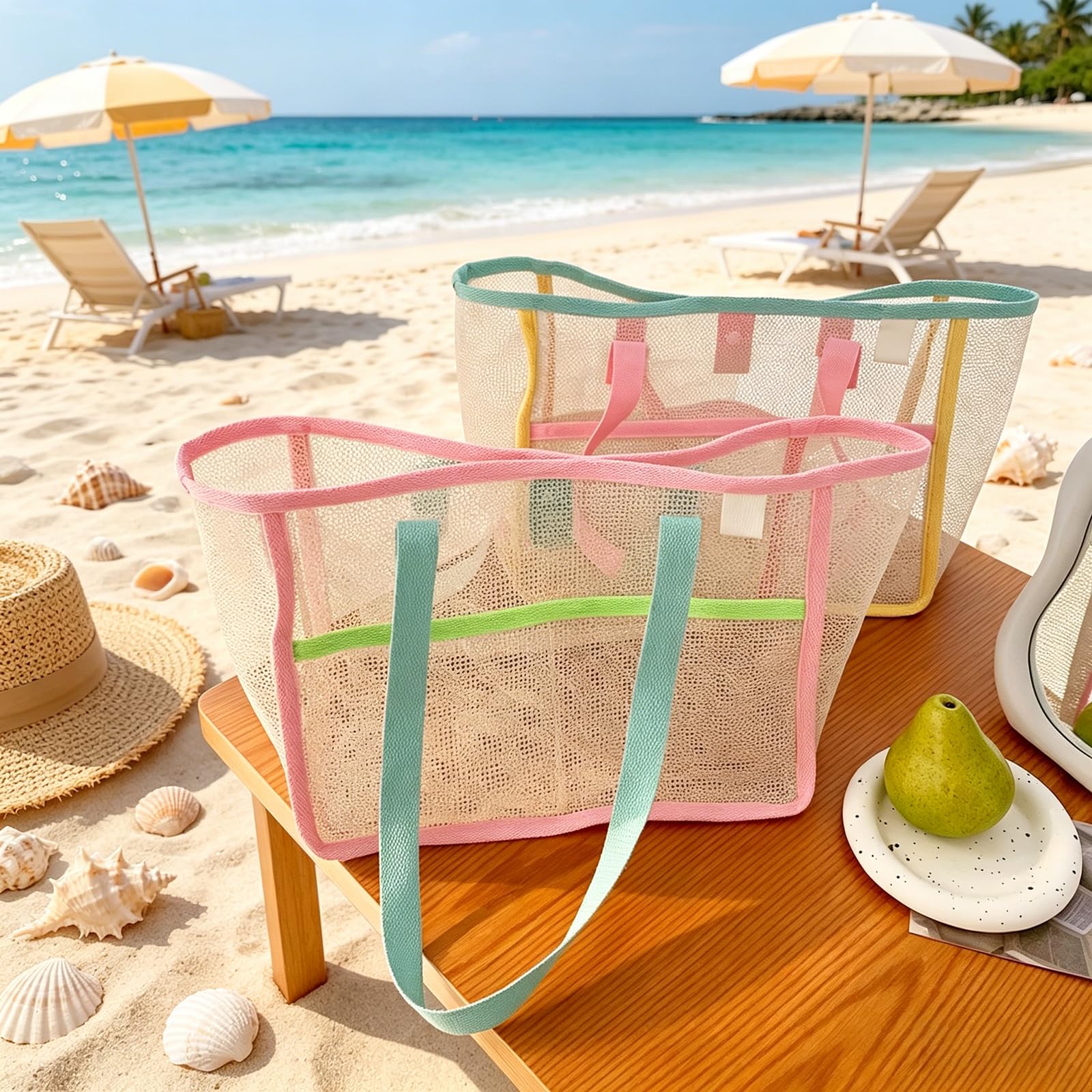 Strandtaschen für Frauen Bunte – Travel Accessories Store Bewertung und Preis