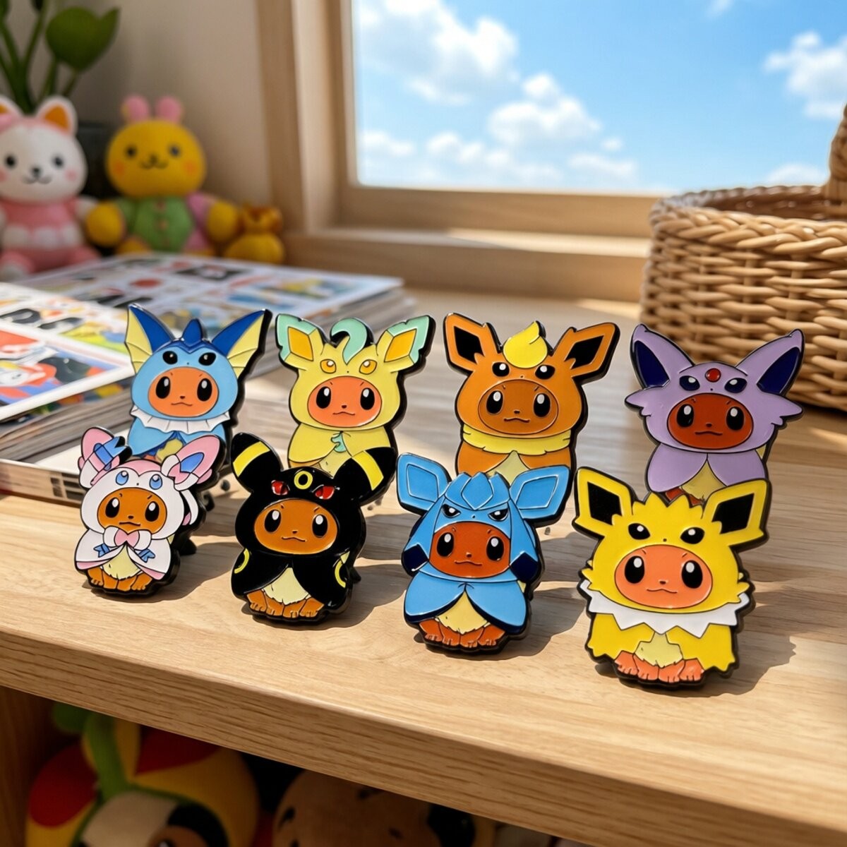 Kawaii Pokemon Anime Eevee Cos – Travel Accessories Japan Bewertung und Preis