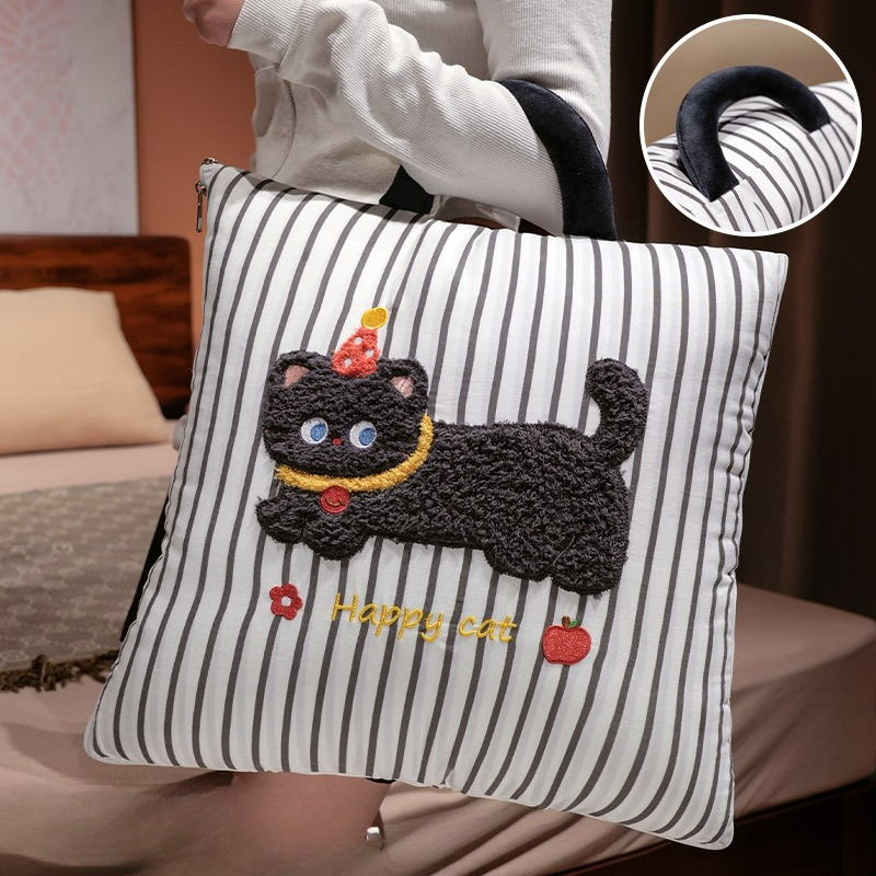 Cartoon Gestreifte Kissen-Deck – Travel Accessories Gifts Bewertung und Preis